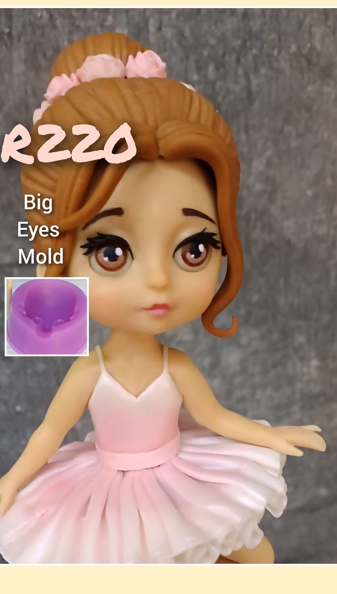 Large Chibi Child Face Mold