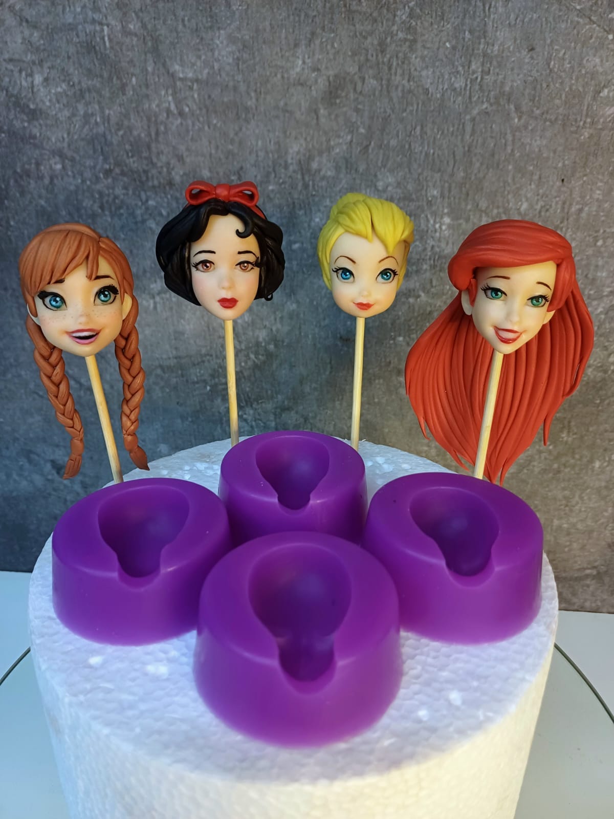 Five Princess Faces Mold Set