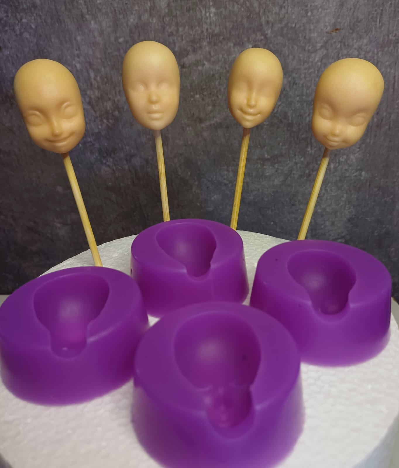 Five Princess Faces Mold Set