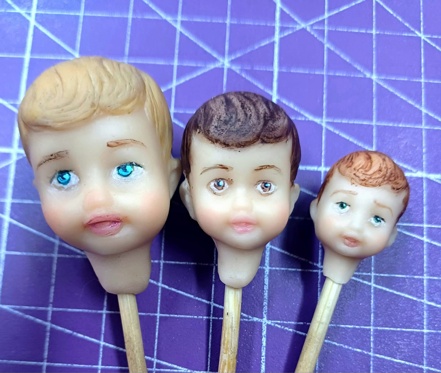 Three Toddler Faces Mold