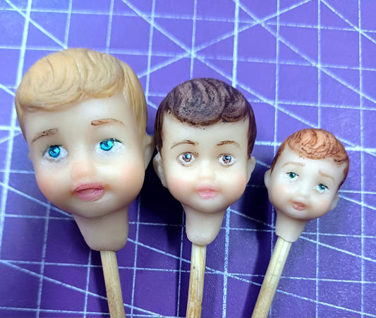 Three Toddler Faces Mold