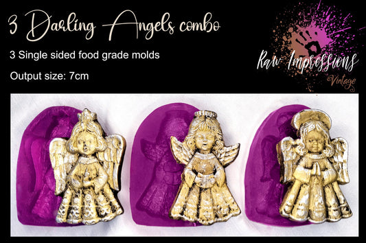 3 Darling Angels food grade mold combo