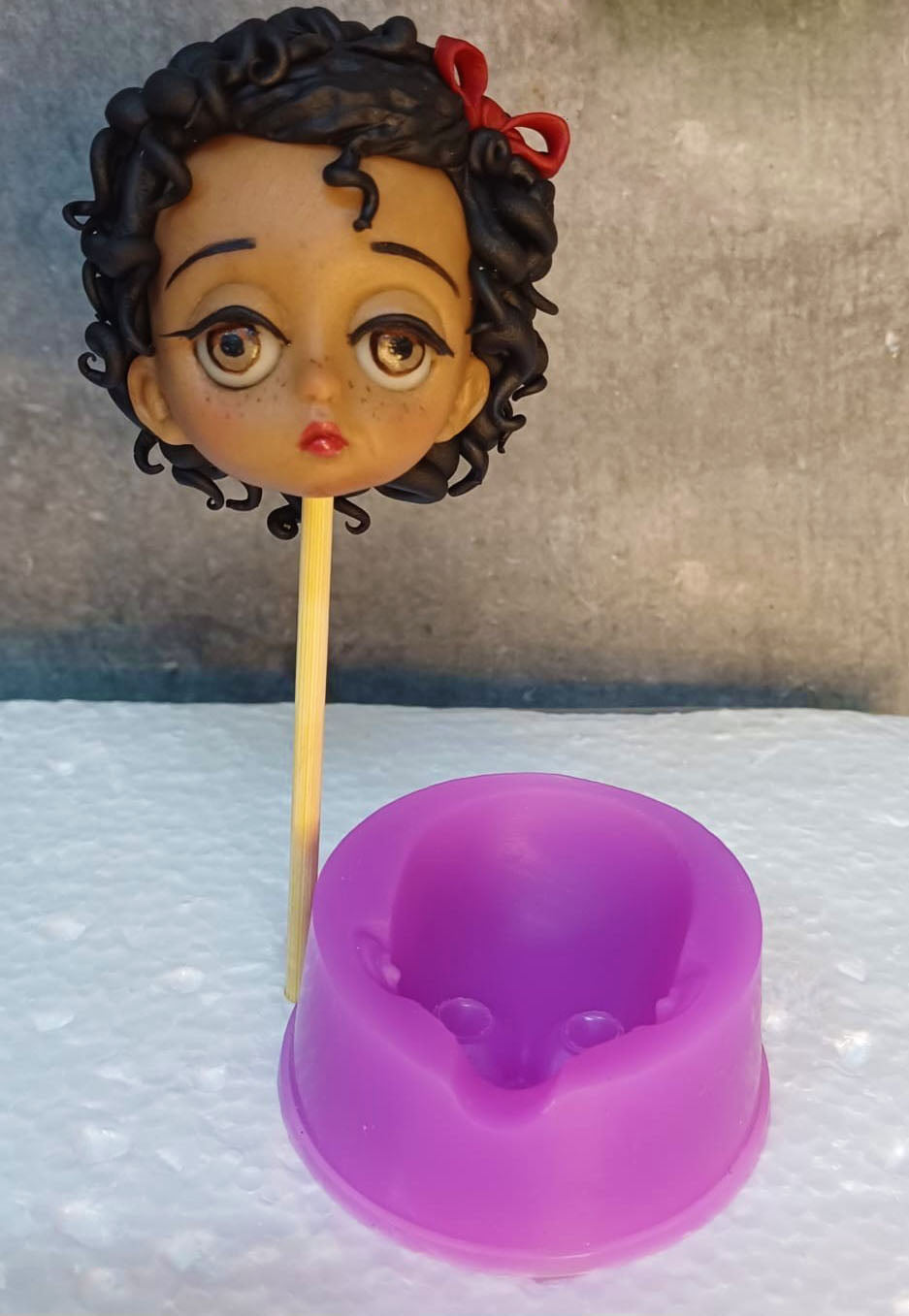 Large Chibi Child Face Mold
